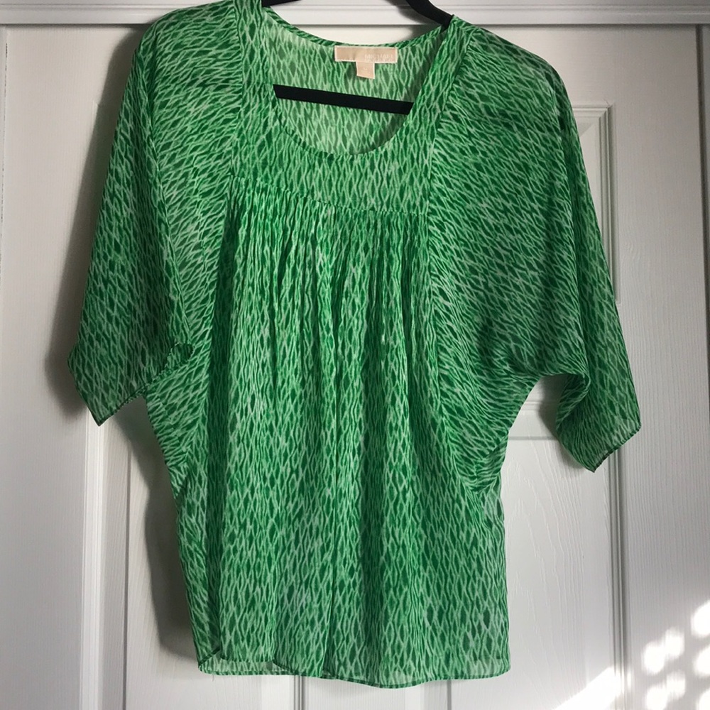Michael Kors flowing green top
